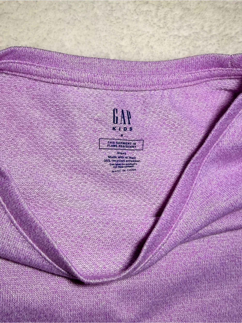 Gap Kids 2 piece pajamas lounge set purple size 8